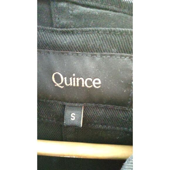 Quince Women Organic Comfort Stretch Chore Jacket Sleeved Top Black S - Picture 3 of 3